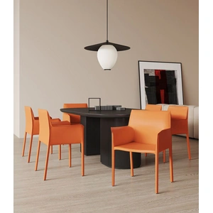 Manhattan Comfort Paris Saddle Leather Armchair