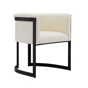 Manhattan Comfort Corso Leatherette Dining Chair w/Metal Frame 