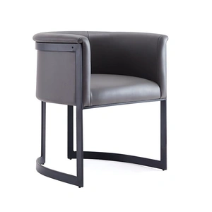 Manhattan Comfort Corso Leatherette Dining Chair w/Metal Frame 