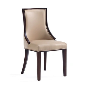 Manhattan Comfort Grand Faux Leather Dining Chair 