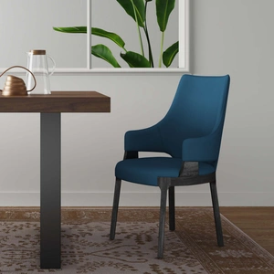 Manhattan Comfort Kara Upholstered Dining Arm Chair 