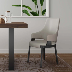 Manhattan Comfort Kara Upholstered Dining Arm Chair 