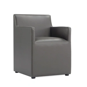 Manhattan Comfort Anna Square Faux Leather Dining Armchair 