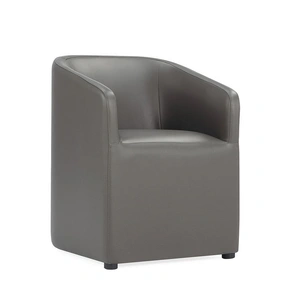 Manhattan Comfort Anna Round Faux Leather Dining Armchair 