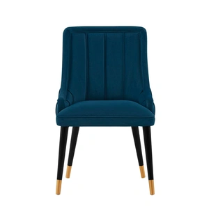 Manhattan Comfort Eda Velvet/Leatherette Dining Chair 
