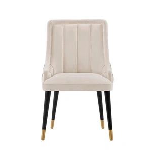Manhattan Comfort Eda Velvet/Leatherette Dining Chair 
