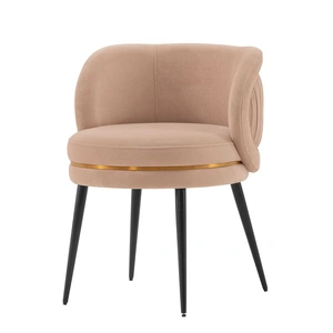 Manhattan Comfort Kaya Pleated Velvet Dining Chair 