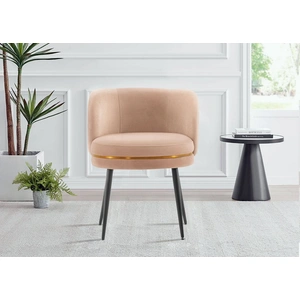 Manhattan Comfort Kaya Pleated Velvet Dining Chair 