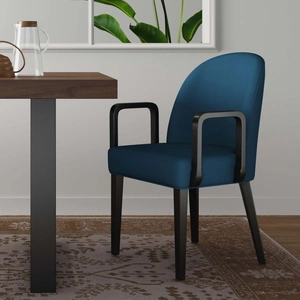 Manhattan Comfort Hillman Upholstered Dining Arm Chair 