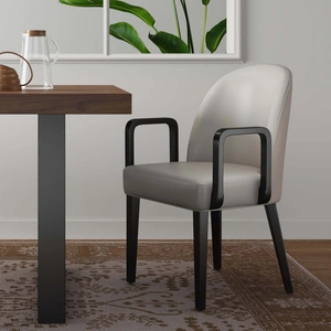 Manhattan Comfort Hillman Upholstered Dining Arm Chair 