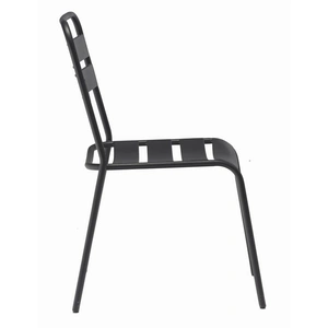 Whiteline Modern Living Belle Outdoor Dining Chair, Gray (Set of 4)