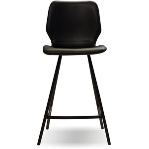 Mobital Bernadette Leatherette Counter Stool, Black (Set of 2)