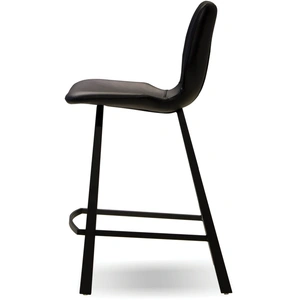 Mobital Bernadette Leatherette Counter Stool, Black (Set of 2)