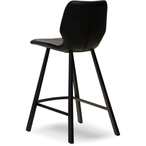 Mobital Bernadette Leatherette Counter Stool, Black (Set of 2)
