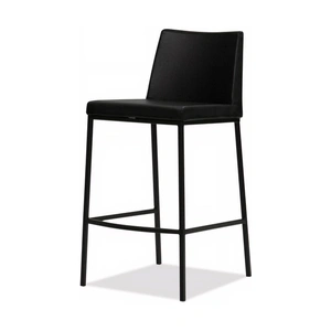 Mobital Weston Leatherette Counter Stool, Black (Set of 2)