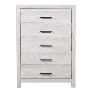 Galaxy Home Furnishings Denver 5-Drawer Wood Veneer Chest