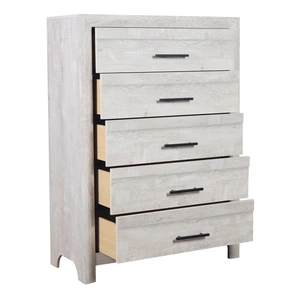 Galaxy Home Furnishings Denver 5-Drawer Wood Veneer Chest