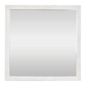 Galaxy Home Furnishings Denver Wood Veneer Square Mirror