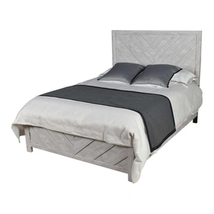 Galaxy Home Furnishings Denver Wood Veneer Panel Bed