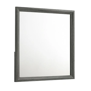 Galaxy Home Furnishings Denver Wood Veneer Square Mirror