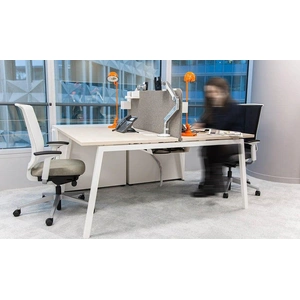 NARBUTAS Nova A 70.8-inch Office 2-Desk Bench w/Metal Frame