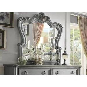 Galaxy Home Furnishings Destiny Polyester/Wood Regular Bedroom Set, Silver