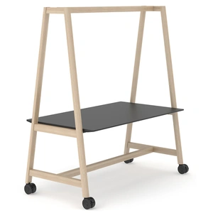 NARBUTAS Nova Wood Rectangular HPL Multipurpose Table w/Castors