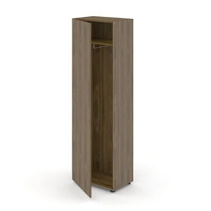 NARBUTAS Air Wood Veneer Office Wardrobe w/Metal pull-out Hanging Rail