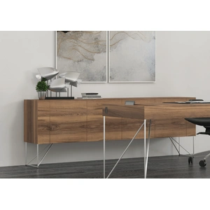 NARBUTAS Air Executive Office Cabinet w/4 Doors