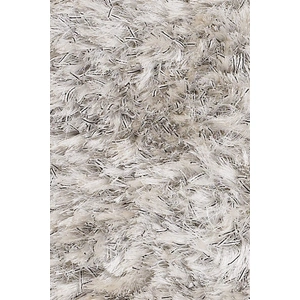 Chandra Dior Polyester Round Handmade Rug, 7'9-inch, White/Black