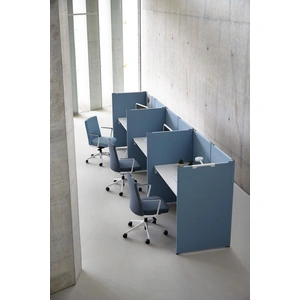 Actiu Link 3-Person Office Modular Screen System, Composition 3