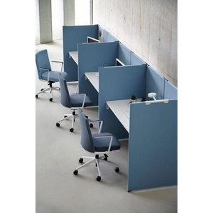 Actiu Link 3-Person Office Modular Screen System, Composition 3