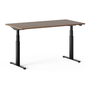 NARBUTAS Q-Active W63-inch Electric Height Adjustable Office Desk w/Grommet, Cable Tray & Screen