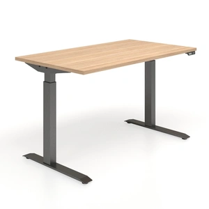 NARBUTAS Active 55.1-inch Adjustable 2-Column Sit-Stand Office Desk