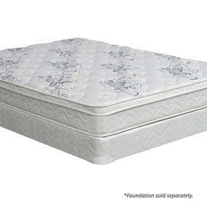 Furniture of America Jalen 9-inch Euro Top Fabric Foam Mattress, White