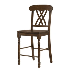 ACME Dylan Wood Counter Chair, Walnut (Set of 2)