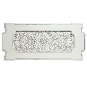 ACME Vanaheim Glass/Wood Dining Table, Antique White
