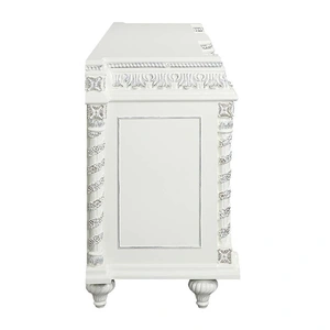 ACME Vanaheim Wood Server w/Drawers & 4 Doors, Antique White