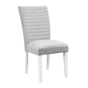 ACME Elizaveta Velvet Dining Side Chair, Gray (Set of 2)