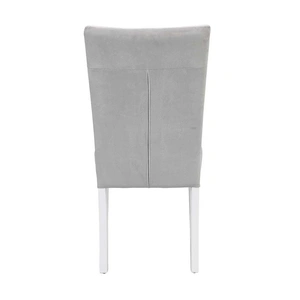 ACME Elizaveta Velvet Dining Side Chair, Gray (Set of 2)