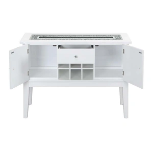 ACME Elizaveta Wood Server w/2 Doors & Drawer, White High Gloss