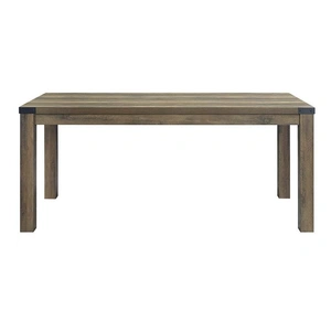 ACME Abiram Wood Rectangular Dining Table, Rustic Oak