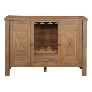 ACME Pascaline Wood Server w/2 Doors & Drawer, Brown