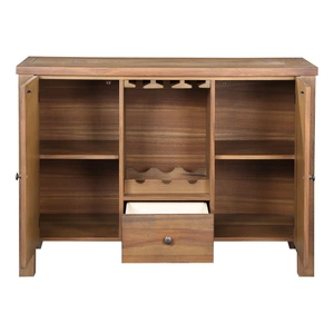 ACME Pascaline Wood Server w/2 Doors & Drawer, Brown