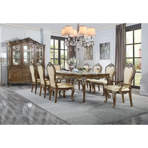 ACME Latisha Wood Extendable Dining Room Set, Antique Oak