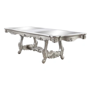 ACME Bently Wood Extendable Pedestal Dining Table, Champagne
