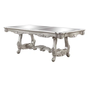 ACME Bently Wood Extendable Pedestal Dining Table, Champagne