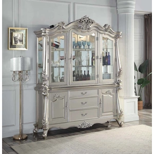 ACME Bently Wood/Glass China Cabinet, Champagne