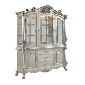 ACME Bently Wood/Glass China Cabinet, Champagne