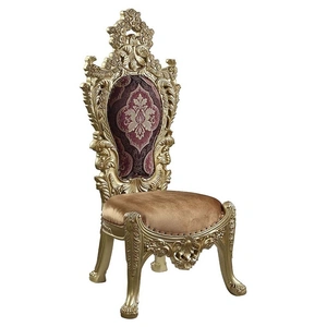 ACME Bernadette Wood Dining Room Set, Gold